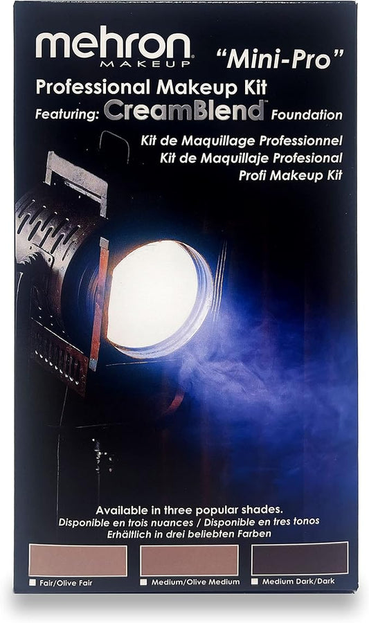 Mehron Makeup Mini-Pro Student Makeup Educational Kit (Fair/Olive)-Velvo Beauty