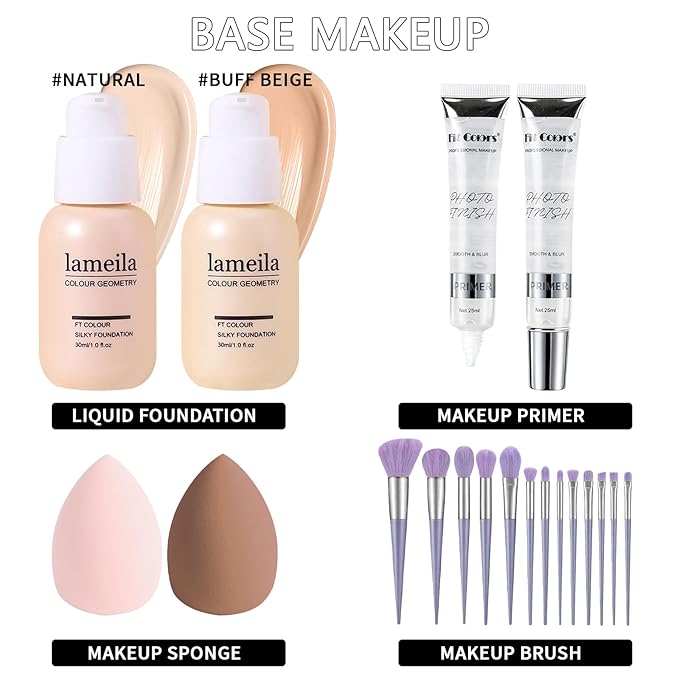 Makeup Kits, Makeup Set Full Kit, Full Face Makeup Set For Women Girls Teens, Makeup Present Set For Women Girls Teens, Beginners and Professionals Alike, Multipurpose Makeup Sets-Velvo Beauty