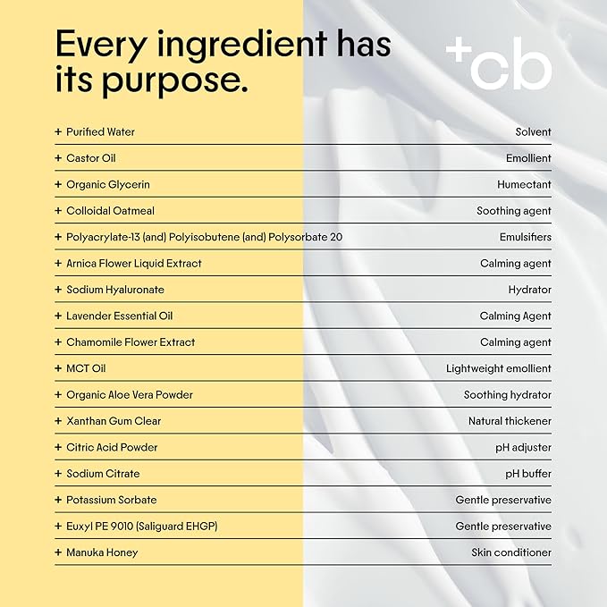 Clearbody Organics Colloidal Oatmeal Eczema Cream with Manuka Honey - 4 oz - Plant-Based Moisturizer & Eczema Ointment for Dry, Itchy Skin Relief-Velvo Beauty