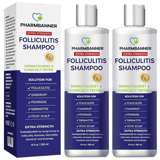 Anti-Fungal Shampoo for Itchy, Dry Scalp – Supports Scalp Health, Helps with Folliculitis, Seborrheic Dermatitis & Scalp Flaking-2 Pack-Velvo Beauty