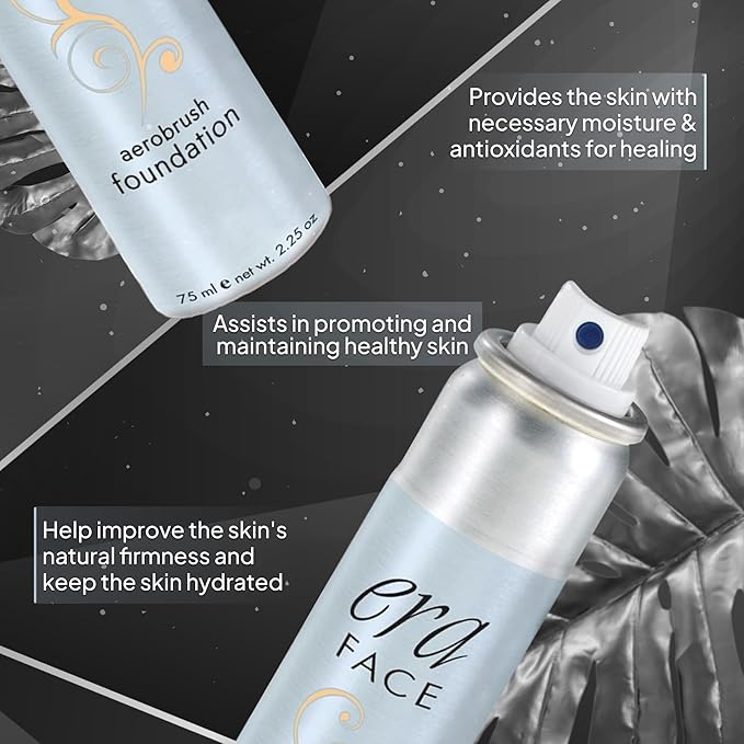 ERA Face spray makeup (Y5 Wheat, 2.25 oz) - airbrush foundation, everyday, buildable, professional spray on cosmetics by Era Beauty-Velvo Beauty