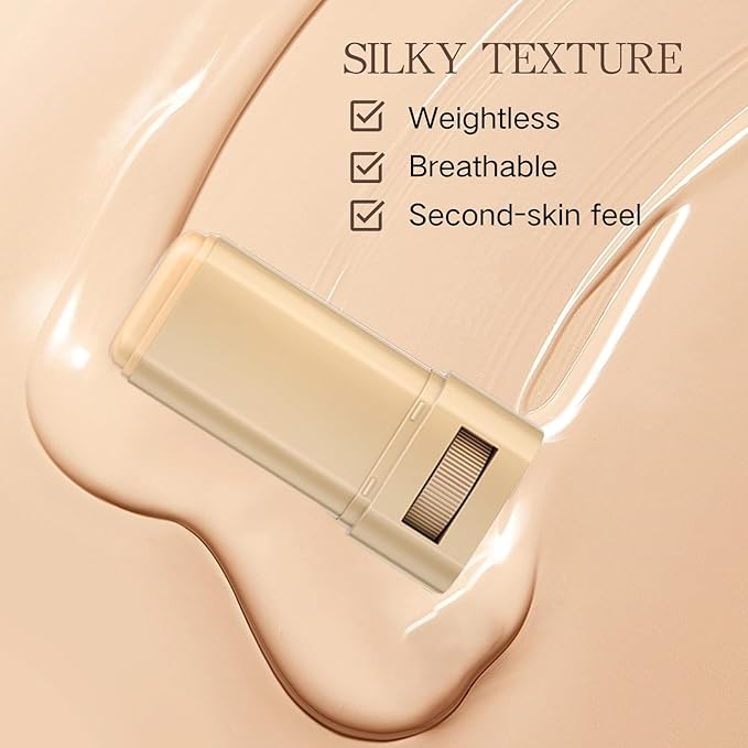 Be auty Balm Skin Tint Stick - Tinted Moisturizer for Face - Multi-Use Foundation Stick Full Coverage - Tinted Solid Serum Foundation Balm for Contour Concealer, Natural Finish-Velvo Beauty