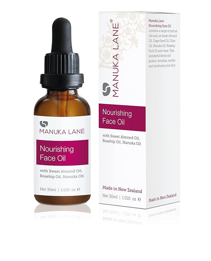 Manuka Lane Nourishing Face Oil, with Sweet Almond Oil, Rosehip and Manuka Oil Results for Soothe and Moisturise Your Face-Velvo Beauty