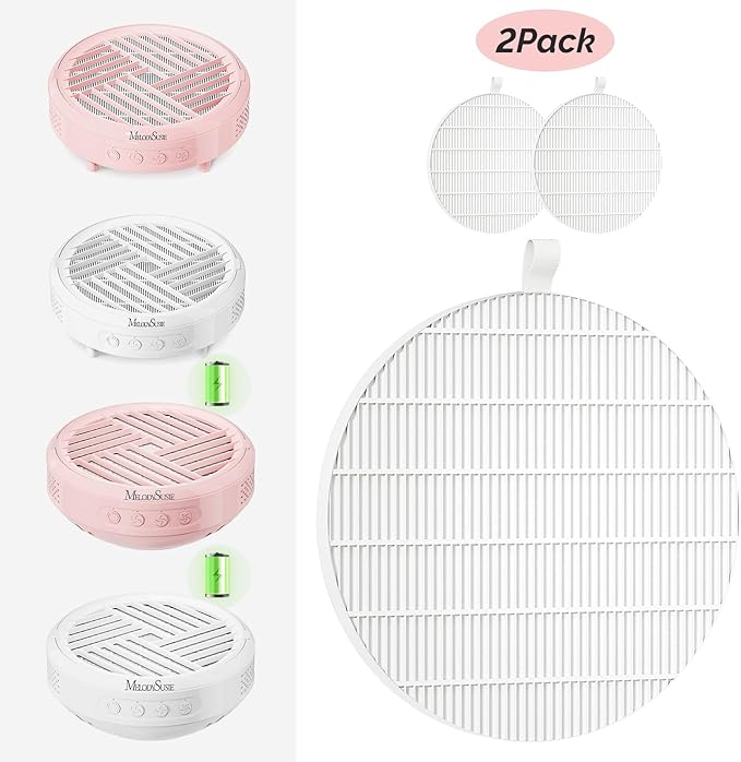 MelodySusie SProR Nail Dust Collector Replacement Filter,2 Pack Reusable Dust Filter Only for MelodySusie SProR Nail Dust Vacuum Fan Collector Extractor Electric Dust Suction Machine-Velvo Beauty