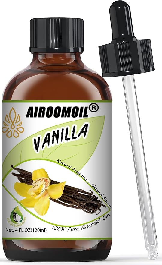 Vanilla Bean Essential Oil Warm Scented Oils Perfume Air Freshener Diffuser Candle Making Aroma Refill Wick Scent Skin Fragrance Oil 4 Fl Oz-Velvo Beauty