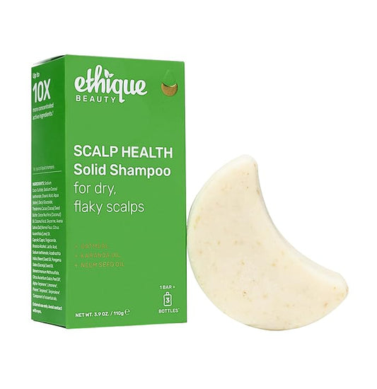 Ethique Scalp Health Shampoo Bar for itchy, dry, flaky scalps with Oatmeal - Plastic-Free, Vegan, Cruelty-Free, 3,88 oz - Formerly Heali Kiwi-Velvo Beauty