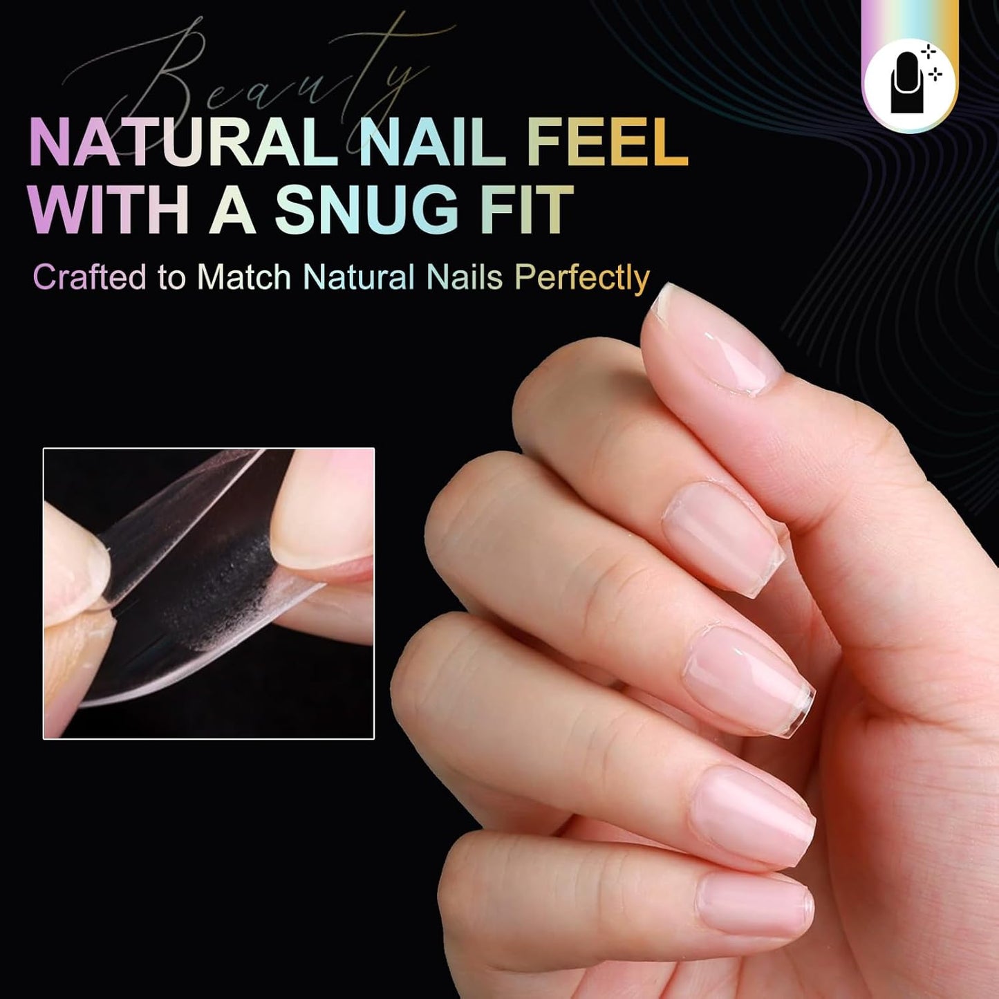 Extra Short Coffin Nail Tips, 240Pcs Soft Gel Nails, Half Matte Full Cover False Nail Tips for Nail Extension, Manicure, Home DIY, Salon, 12 Sizes, Pre-Shaped Acrylic Gelly Nails-Velvo Beauty