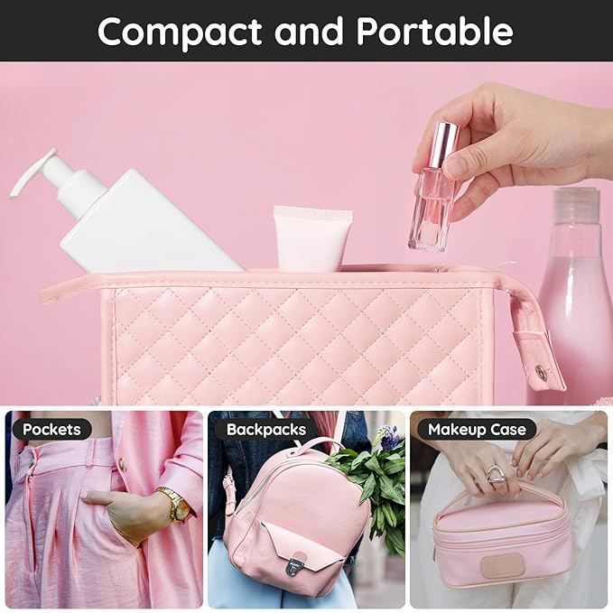 Segbeauty 10ML Refillable Perfume Bottle, 10 Packs Fine Mist Atomizer Sprayer, Empty Glass Spray Bottle Mini Portable Travel Atomizer for Toiletries, Fragrance Scent Pump Dispenser-Velvo Beauty