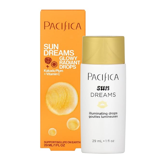 Pacifica Sunset Glow Drops – Face Bronzer - Vitamin C Face Bronzing Makeup for Instant Sun-Kissed Glowing Illuminator & Hydrating Skin Tint | Buildable Highlighter Drops Vegan Dermatologist Tested-Velvo Beauty