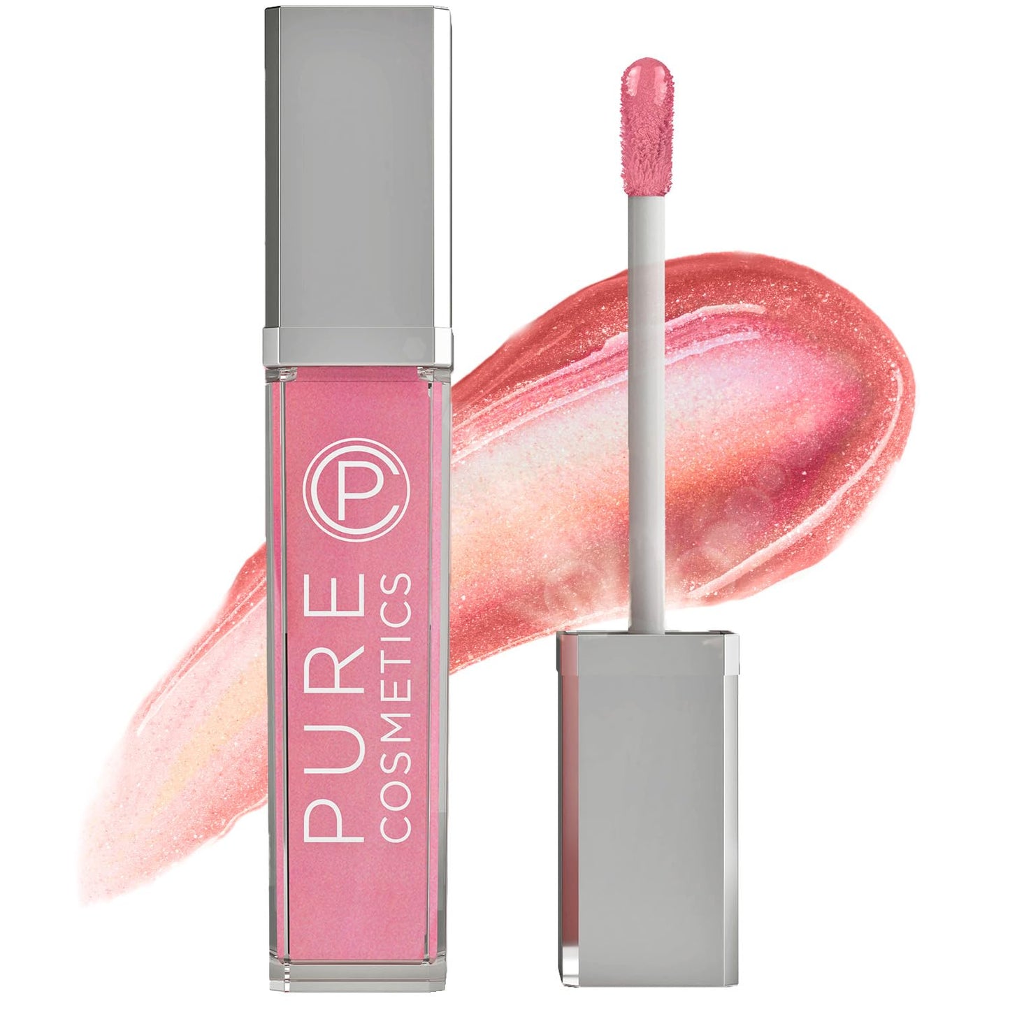 Pure Cosmetics Pure Illumination Lip Gloss - LED-lit Applicator w/Side Mirror - Non-Sticky, Moisturizing & Hydrating Lip Glosses - Soothes & Protects Dry Chapped Lips (Ooh La La)-Velvo Beauty