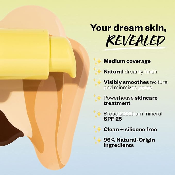 Kosas Revealer Skin-Improving Foundation with SPF 25 Protection - Hydrate, Brighten, Soothe, Plump, Protect Skin - Smoothing Texture, Natural Finish and Clean Formula - Very Light Cool 120-Velvo Beauty