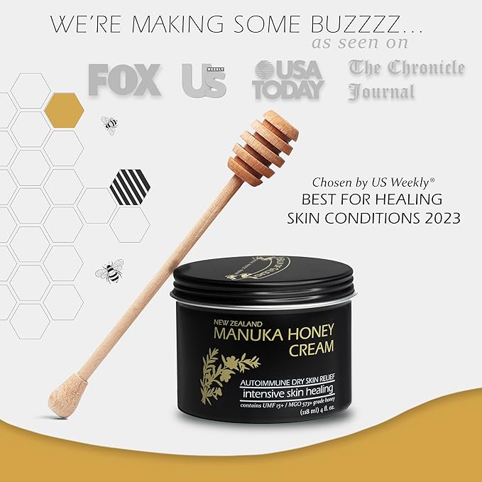 BALM OF GILEAD Manuka Eczema Honey Cream - Moisturizer for Sensitive Skin, Eczema, Psoriasis & Dermatitis - Manuka Honey Ointment, Grassfed Tallow-Velvo Beauty
