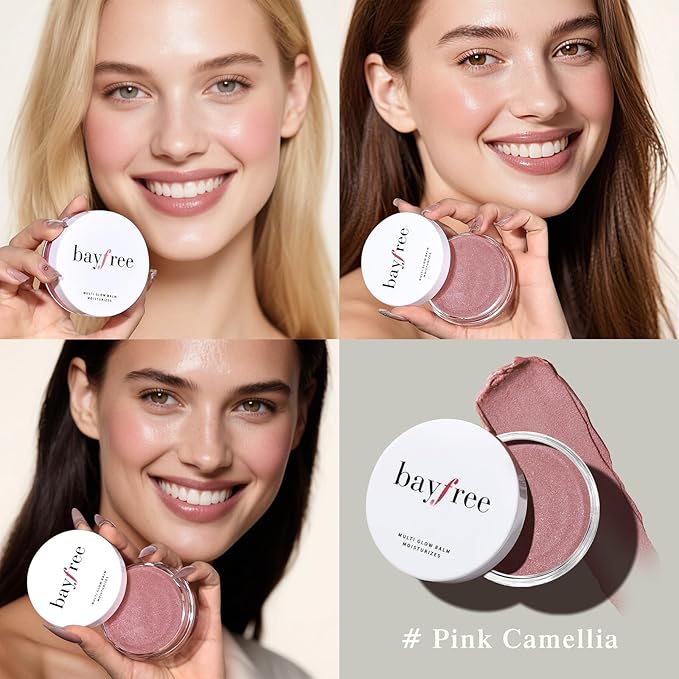 Multi Glow Balm, Cream Blush for Cheeks, Blush Balm Face Makeup, Radiant Finish, Hydrating, Creamy, Lightweight & Blendable Color, Face Makeup, 0.63 Oz-Velvo Beauty