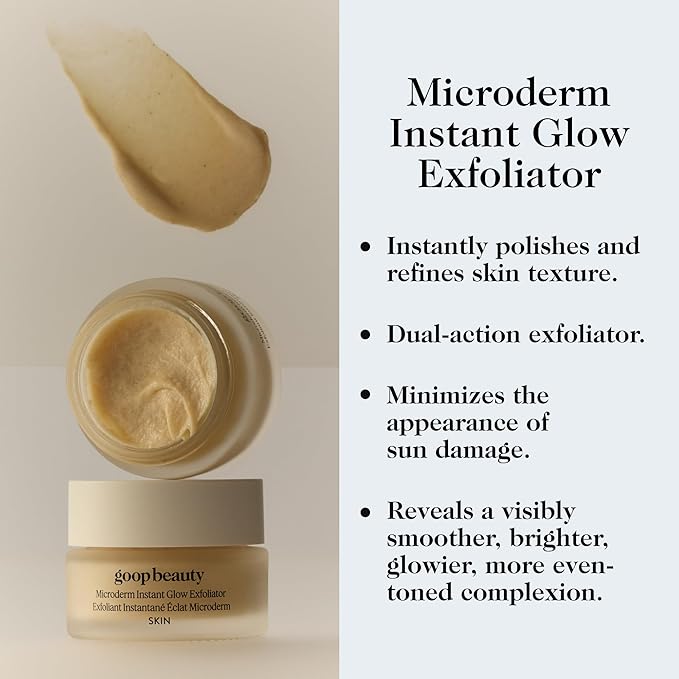 goop Beauty Microderm Exfoliator | Microdermabrasion Scrub to Smooth Textured Skin | Physical & Chemical Exfoliant | Micro-Exfoliating Minerals & Glycolic Acid | 0.5 fl oz-Velvo Beauty