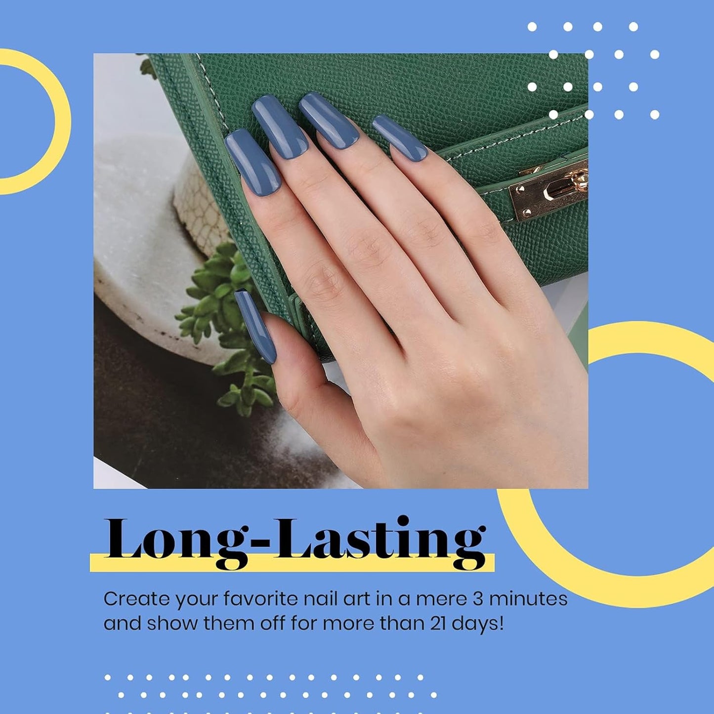 Beetles Blue Gel Nail Polish, 1Pcs 15ML In the Grayish Navy Blue Color Gel Polish Soak Off Nail Art Manicure Salon DIY Uv Nail Lamp Design Decoration at Home-Velvo Beauty