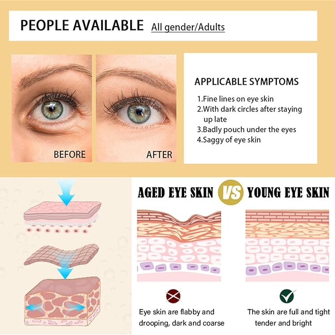 24K Gold Eye Masks, Crystal Collagen Eye Patches for Puffy Eyes, Reducing Fine Lines, Effectively Moisturizing Gold Eye Mask for Dark Circles and Puffiness Wrinkle Eye Bags-Velvo Beauty