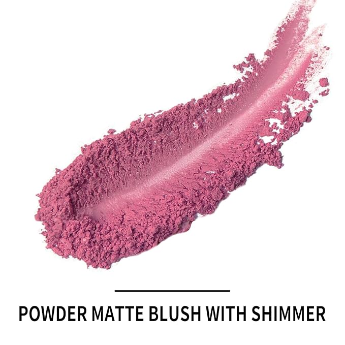 Boobeen Powder Blush Matte Blush, Highly Pigmented Beauty Cream Blush Palette for Create A Natural Cheek Flushed Look, Rich Colors-Velvo Beauty