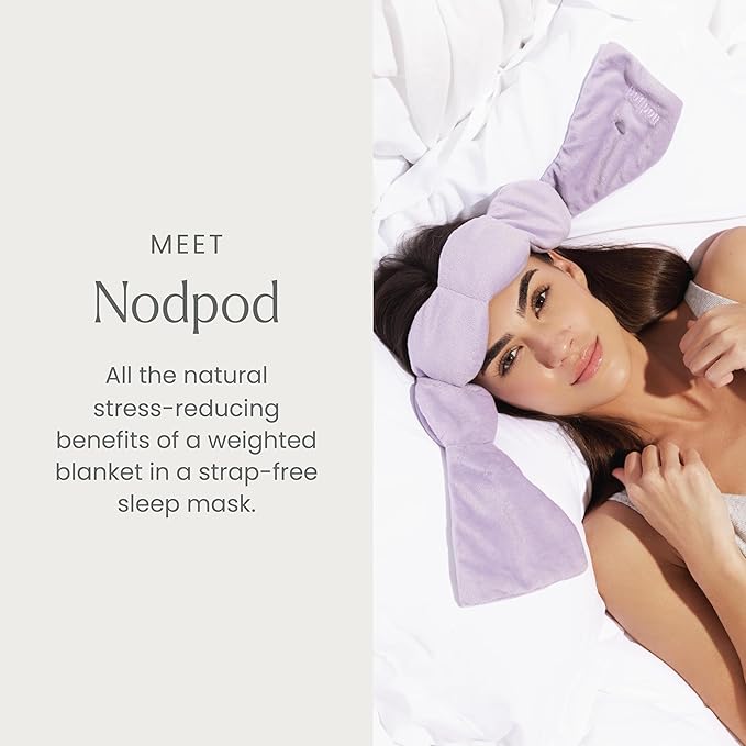 Nodpod Gentle Pressure Sleep Mask | Patented Light Blocking Design for Sleeping, Traveling & Relaxation - Wisteria-Velvo Beauty