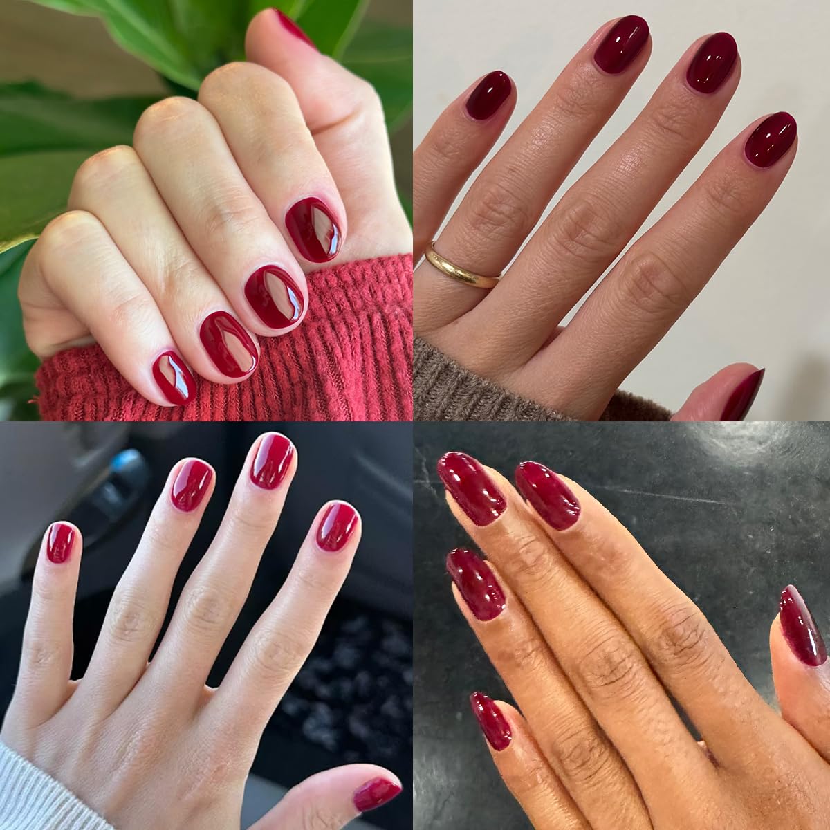 Olive & June Gel Polish | UV LED Nail Lamp Needed | Long Lasting Formula | Up to 21 Days of Wear | Damage-Free Removal | Salon-Quality Manicure, Pedicure at Home | Obsessed | Dark Ruby-Velvo Beauty