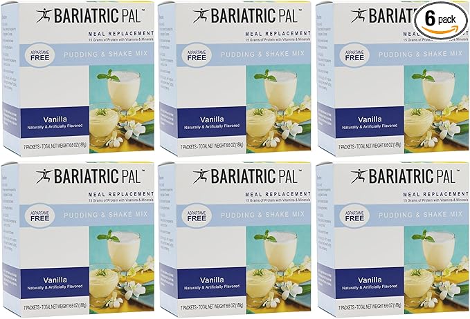 BariatricPal 15g Protein Shake or Pudding (Aspartame Free) - Vanilla Cream (6-Pack)-Velvo Beauty