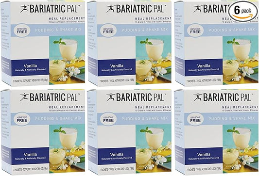 BariatricPal 15g Protein Shake or Pudding (Aspartame Free) - Vanilla Cream (6-Pack)-Velvo Beauty