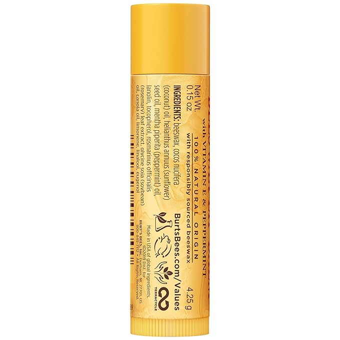 Burt's Bees Lip Balm - Original Beeswax 12 Count Pack in Bulk, Lip Moisturizer With Responsibly Sourced Beeswax, Tint-Free, Natural Origin Conditioning Lip Treatment, 12 Tubes, 0.15 oz-Velvo Beauty