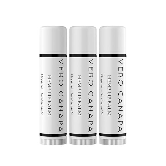 Natural Organic Hemp Lip Balm with SPF - 3 Pack | Lip Moisturizer |Sunscreen Lip Balm | SPF Lip Balm | Lip Care | Lip Balm Hydrating | Lip Balm Bulk | Lip Balm SPF | Lip Care Products-Velvo Beauty