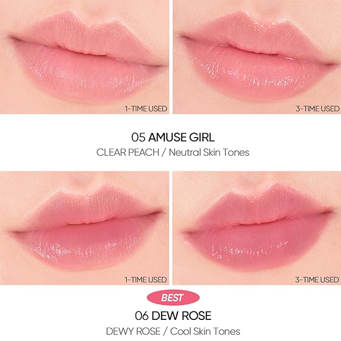 Amuse SEOUL DEW BALM 04 CHERRY-Velvo Beauty