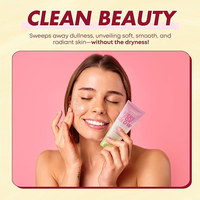 Collagen Facial Scrub - Dermatologist Tested, Anti-Aging, Hydrates & Improves Firmness, Korean Skin Care, 95% Natural, Clean Beauty, Non - GMO, Cruelty - Free - 1 Pack-Velvo Beauty