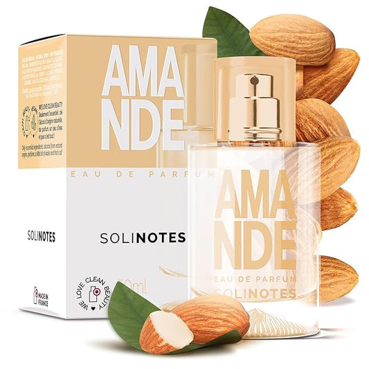 SOLINOTES Almond Perfume for Women - Eau De Parfum | Delicate Floral and Soothing Scent - Made in France - Vegan - 1.7 fl.oz-Velvo Beauty
