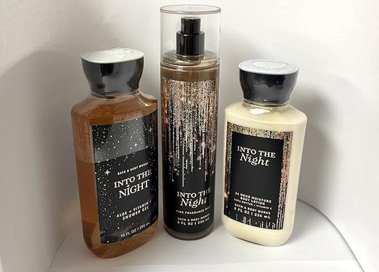 Into the Night - 3 pc Bundle - Daily Trio - Shower Gel, Fine Fragrance Mist & Super Smooth Body Lotion-Velvo Beauty