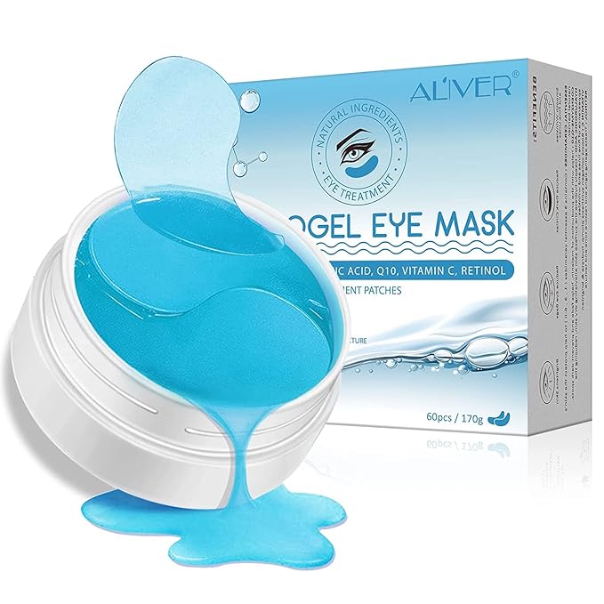Hydrogel Eye Patches,Hydrogel Under Eye Masks for Dark Circles,Anti Wrinkle Treatment,Under Eye Gel Pads,Eye Mask for Puffy Eyes, Skincare,Hydrating | 60 Pieces/30 Pairs-Velvo Beauty