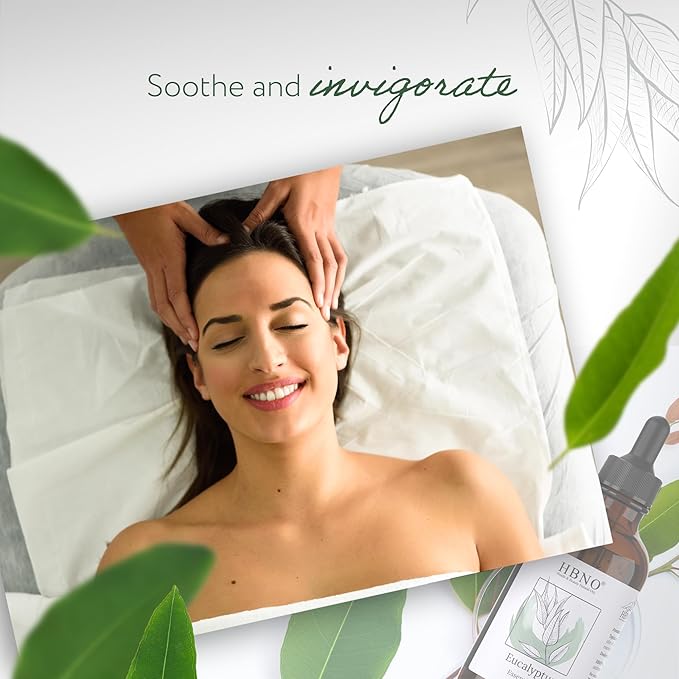 HBNO California Bottled Eucalyptus Essential Oil for Diffuser 4 fl oz (120ml) - Perfect Eucalyptus Oil Essential Oil for Aromatherapy & DIY-Velvo Beauty