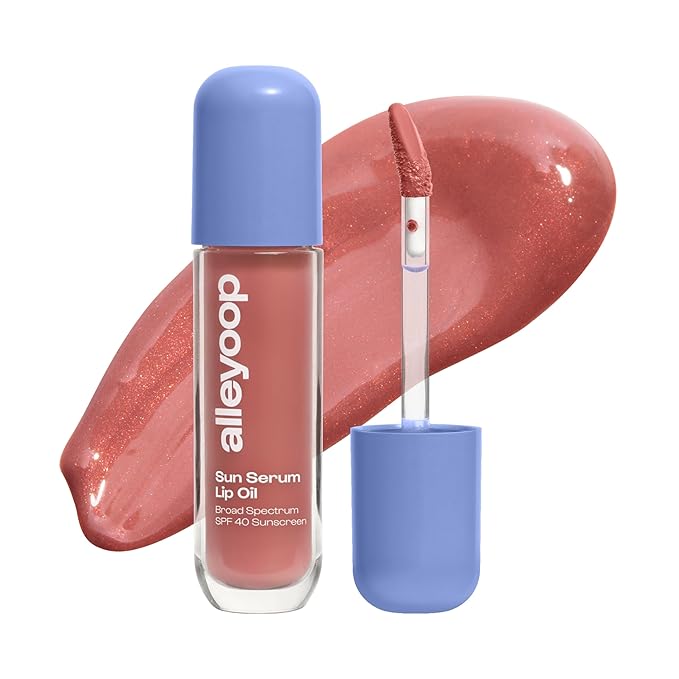 ALLEYOOP Sun Serum Lip Oil SPF 40 – Tinted Lip Oil with SPF, Hydrating Tinted Lip-Moisturizer for Women, Lips Sunscreen for Cracked Lips, Smooths & Soothes, Vegan, Travel-Friendly, Daylight-Velvo Beauty
