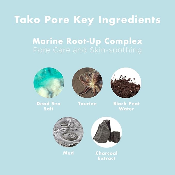 TONYMOLY Tako Pore Blackhead Remover Scrub Stick Charcoal & Dead Sea Salt Exfoliator for Blackheads, Whiteheads, Pore Cleansing & Oil Control, 0.8 oz-Velvo Beauty