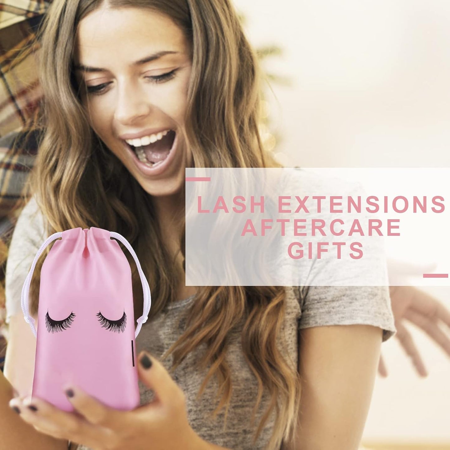 homicozy 40 Pcs Lash Shampoo Bottle Brushes Set, 10 Pcs Lash Shampoo Brushes, 10 Pcs Lash Brushes Tubes, 10 Pcs Eyelash Shampoo Dispensers, 10 Pcs Lash Aftercare Bag for Clients, Women,Girls (Pink)-Velvo Beauty