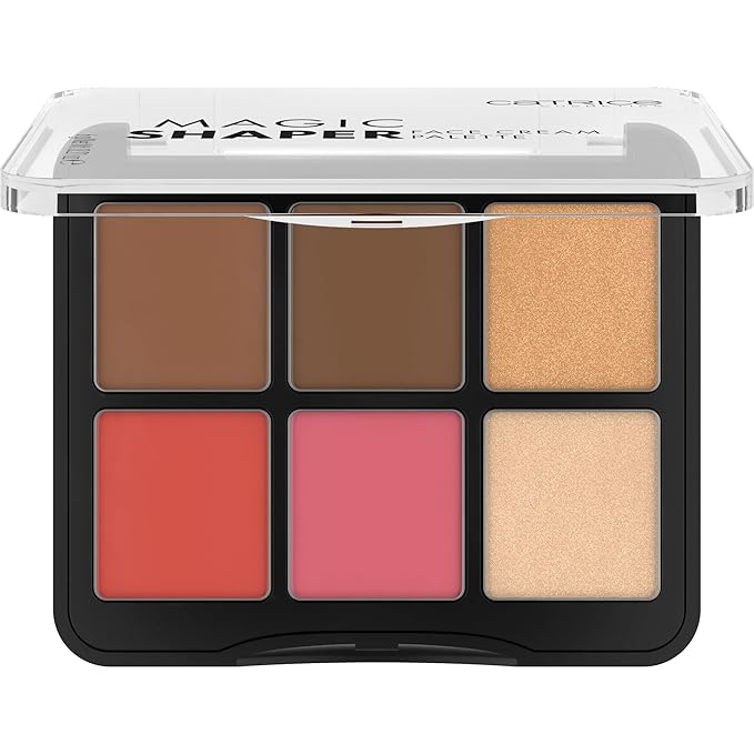 Catrice | Magic Shaper Face Cream Palette | Blush, Bronzer, & Highlighter | Longwearing, Blendable, & Buildable | Vegan & Cruelty Free-Velvo Beauty