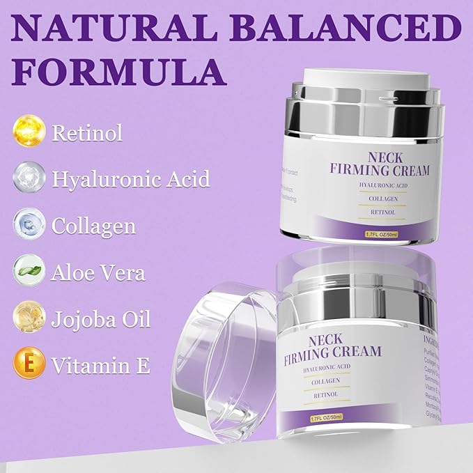 Retinol Cream for Face, Neck Creams for Tightening and Firming, Anti Aging Face Moisturizer for Face, Day & Night Moisturizing with Collagen, Hyaluronic Acid for Sagging Skin, Wrinkle, 1.7 Fl OZ-Velvo Beauty