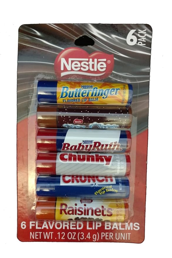 Taste Beauty Smiles You Can Taste - 6 Candy-Flavored Lip Balms (Nestle)-Velvo Beauty