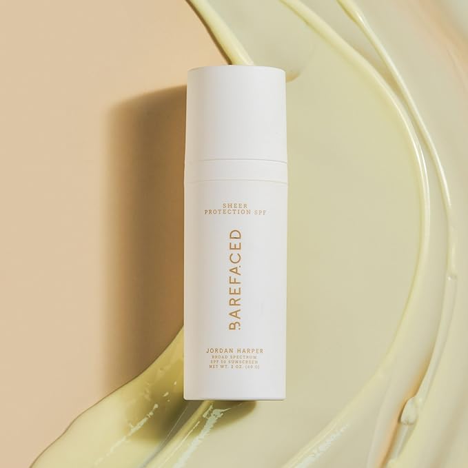 Barefaced Sheer Protection SPF 50+ – Broad-Spectrum Face Sunscreen for women with Zinc Oxide, Niacinamide & Hyaluronic Acid – Oil-Free UV Protection, Hydration & Anti-Aging with Universal Tint (60ml)-Velvo Beauty