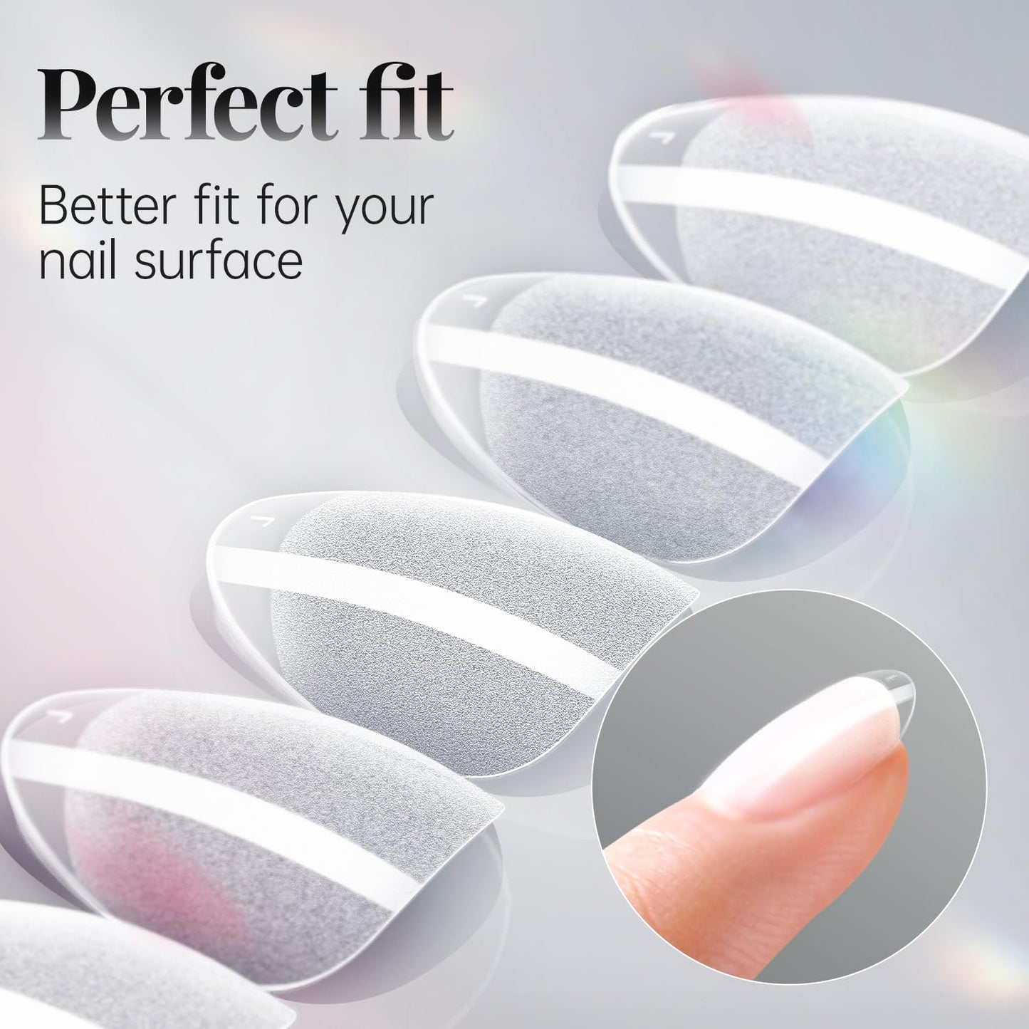 krofaue 3 Styles Short Nail Tips Kit - 720PCS Half Matte Coffin, Almond, Square Fake Nails Full Cover Press on Extension for Soft Gel Tips Set Art DIY Home-Velvo Beauty