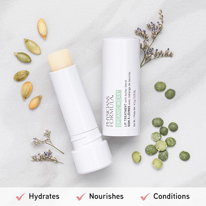 Orangic Lip Balm By Physicians Formula Organic Wear All Natural Lip Treatment Lip Balm, Dermatologist Tested-Velvo Beauty