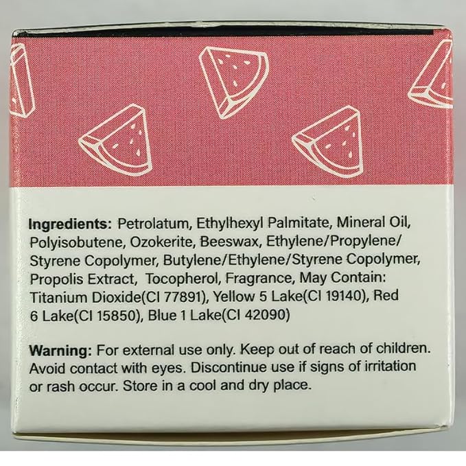 3 PCS Bee Lip Balm Lip Mask Honey Pot, Honey & Strawberry & Watermelon Lip Mask Overnight Propolis Moisturizing Lip Balm with Stick, Hydrating Repair Lip Sleeping Mask,Prevention Dry & Cracked-Velvo Beauty