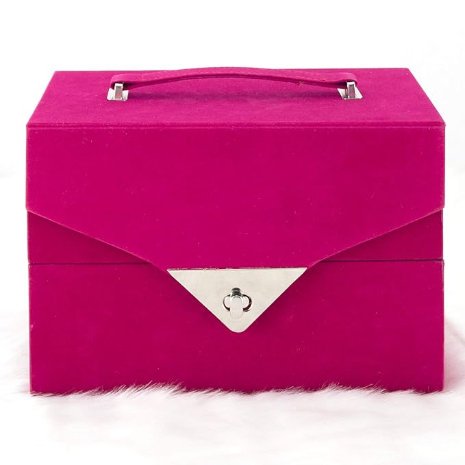 72pcs Makeup Gift Set Kit Train Case With Extendable Trays (eyeshadow, Blushes, Lipstick & More) - Vmk1504-Velvo Beauty