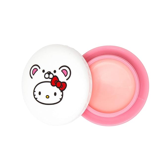 The Crème Shop x Sanrio Hello Kitty Macaron Lip Balm Korean Cute Scented Pocket Portable Soothing Cruelty-Free (Hello Kitty White Chocolate)-Velvo Beauty