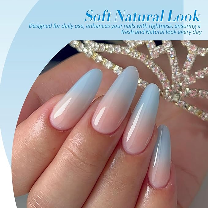 Born Pretty Gel Nail Polish Blue Series,Jelly Transparent,Cat Magnetic Eye,Shimmer Glitter Holographic Blue Gel Polish Kit for Salon Manicure and Nail Art DIY at Home 6Colors-Velvo Beauty