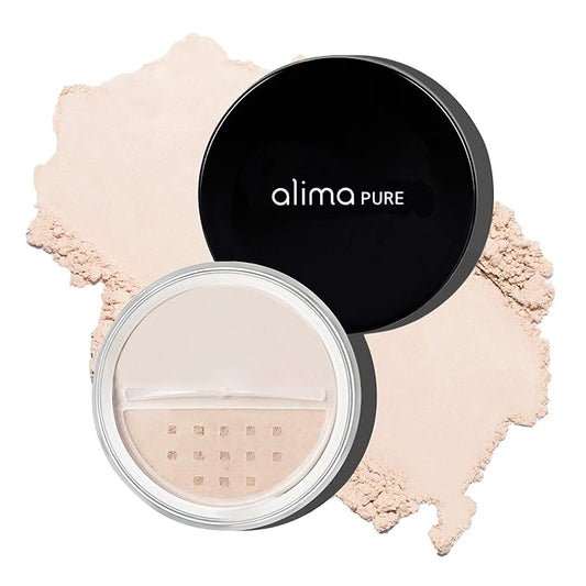 Alima Pure Matte Foundation Loose Mineral Powder Foundation Makeup, Loose Powder Makeup Oil Free Talc Free Powder, Natural Makeup Mineral Foundation Full Coverage Natural Foundation Powder .15 oz/4.5g-Velvo Beauty