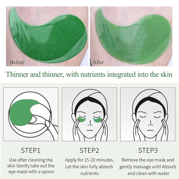 Aloe Eye Masks,60pcs Under Eye Patches, Under Eye Patches For Dark Circles, Eye Masks For Dark Circles And Puffiness, Anti-Aging Eye Mask For Reduce Fine Lines, And Wrinkles-Velvo Beauty