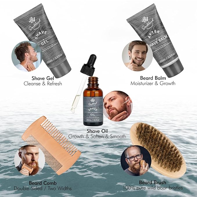 Father's Day Gift, 14 Pieces Grooming Set for Men, Skin Care Set, Beard Kit Spa Set, Bath & Body Care Set, Gifts for Boyfriend, Dad, Anniversary Gifts for Men, Birthday, Christmas, Valentine's Day-Velvo Beauty