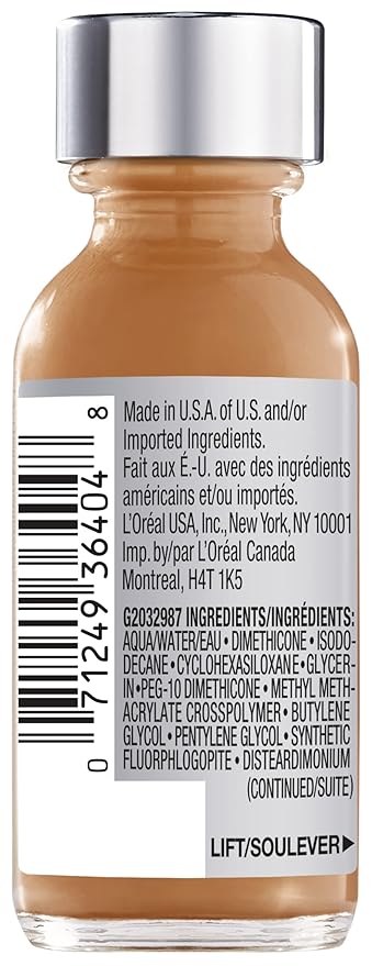 L'Oreal Paris Makeup True Match Super-Blendable Liquid Foundation, Spiced Latte W9, 1 Fl Oz,1 Count-Velvo Beauty